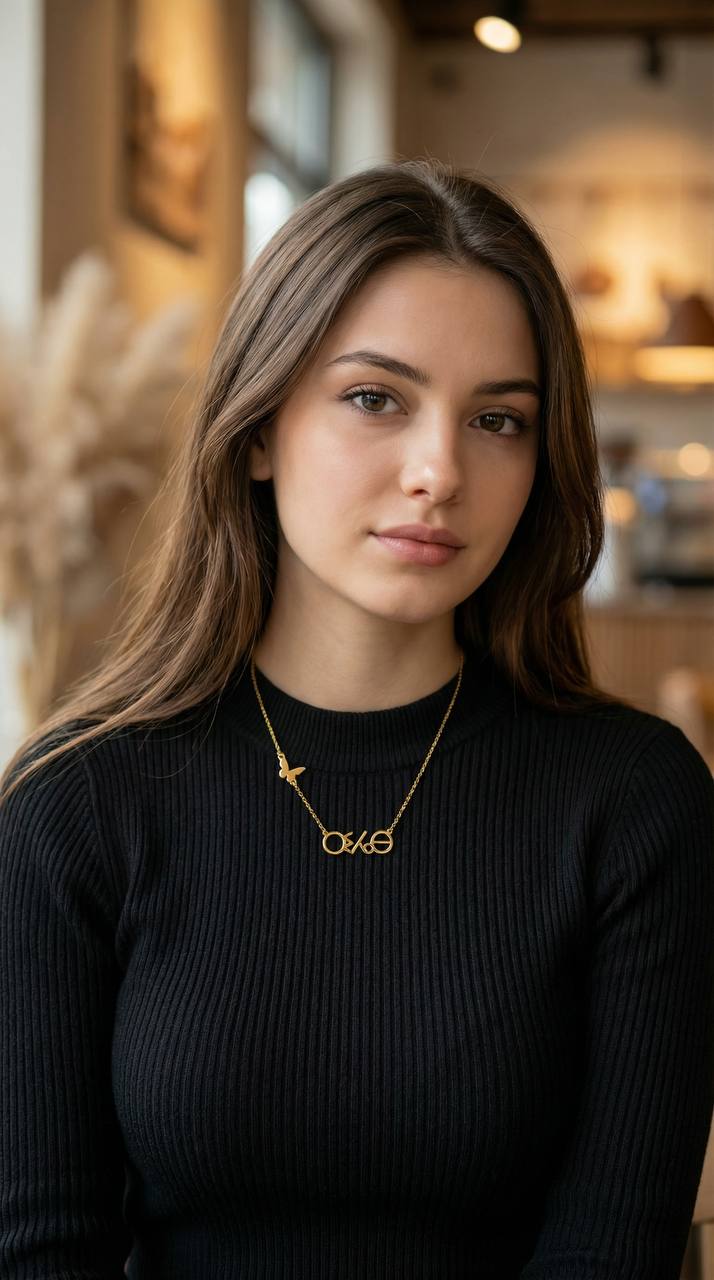 ✨ قلادة باسم أمازيغي – فضة حرة عيار 925 مطلية بالذهب الخالص ✨